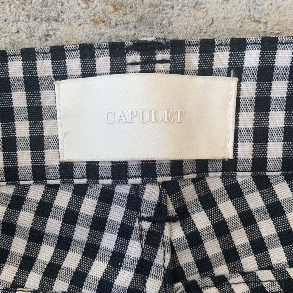 Capulet Gingham Button Front Pants With Ruffle An… - image 6